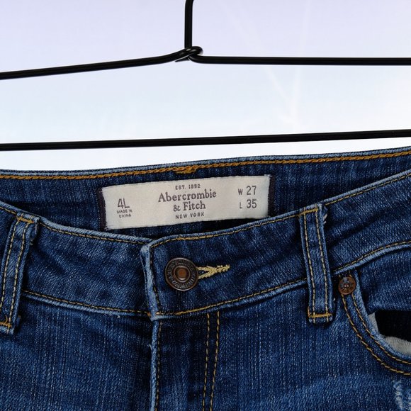 Abercrombie & Fitch The A&F Skinny Size 4 Long - Picture 4 of 6
